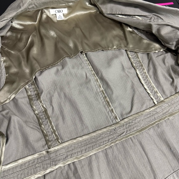 𝘾𝙖𝙩𝙤 Tan Utility Safari Style Jacket size XL - Picture 10 of 16